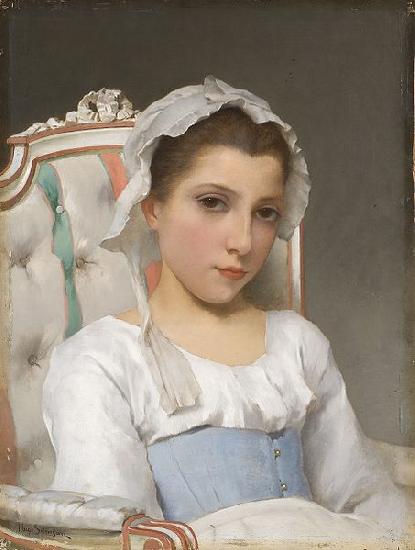 Hugo Salmson Portrait of a young girl Germany oil painting art